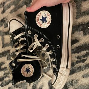 High top black converse 7